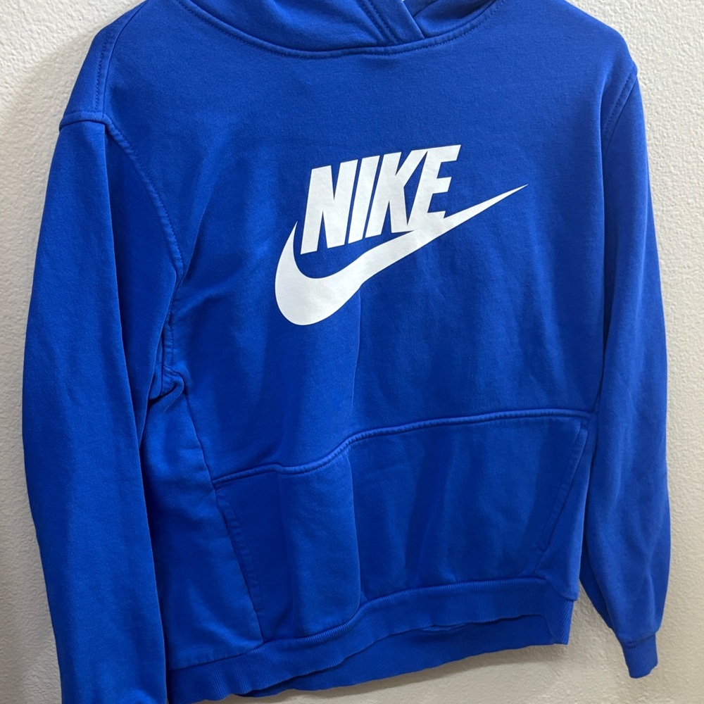 Nike Royal Blue Sweatshirt with White Logo